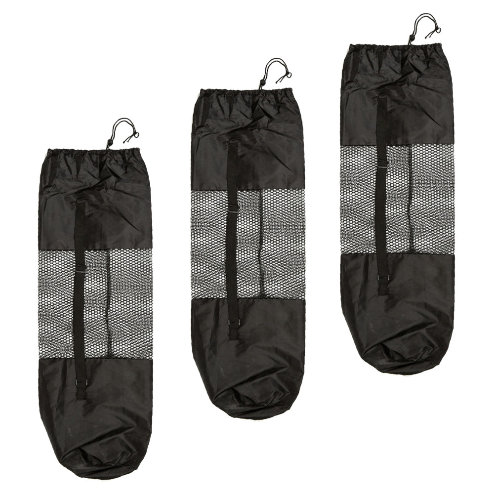 Yoga Mat Bag Carrier - 3 個ヨガマットメッシュバッグ調節可能な巾着収納キャリアアウトドアスポーツヨガバッグポータブルフィットネスオーガナイザー