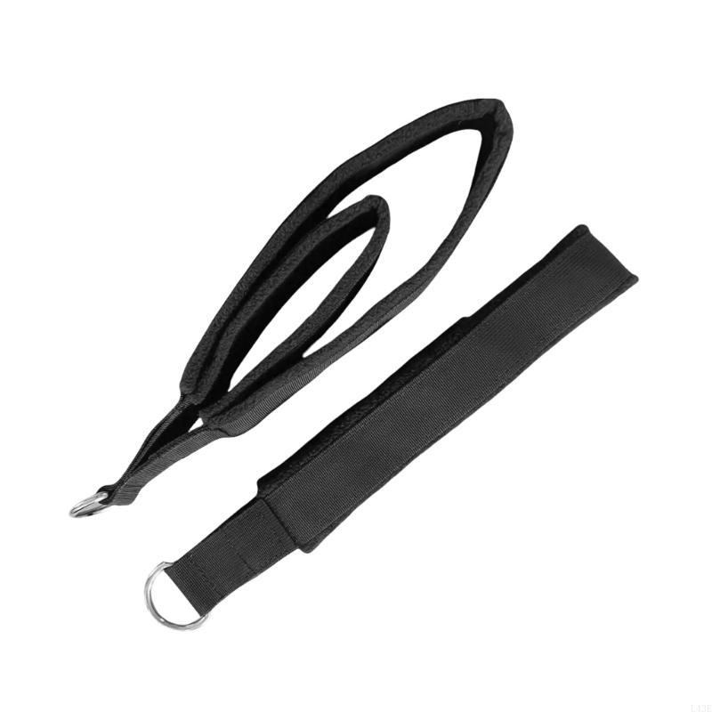 Pilates Yoga Ring - ピラティスストラップ、1ペアピラティスダブルリングストラップヨガストラップピラティスストレッチストラップレジスタンスバンドジムトレーニング機器