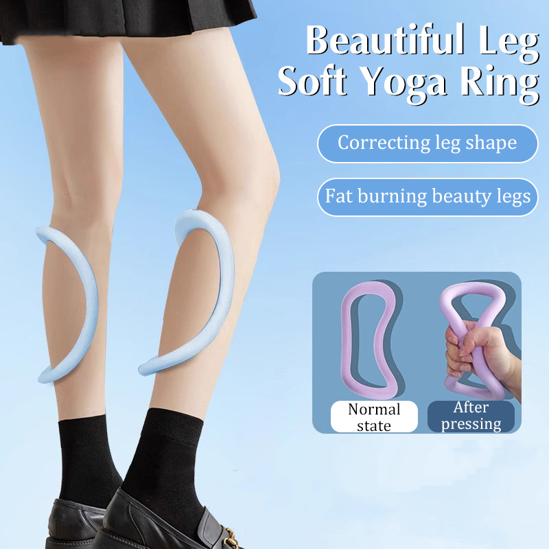Pilates Yoga Ring - 1Pc TPR ソフト筋膜ストレッチフィットネス筋膜マッサージヨガリングフィットネスストレッチリラクゼーションピラティストレーニングヨガサークル機器