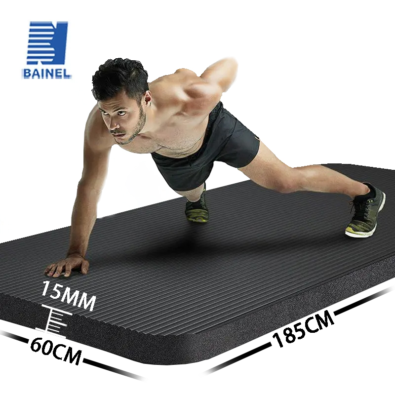 Pilates Yoga Mat Thickness - 男性と女性のための滑り止めヨガマット,極厚,15mm,柔らかく,滑り止め,自宅でのエクササイズ