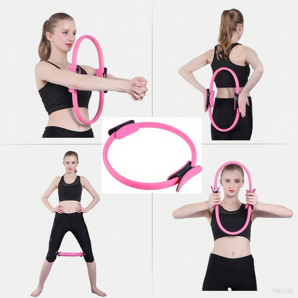 Pilates Yoga Ring - ピラティスリング フィットネスリング ポータブルヨガリング フィットネスサークル 柔軟な抵抗運動器具 太もも、腹筋、脚用
