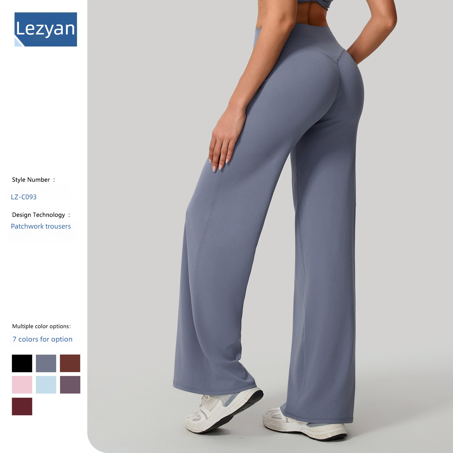 Pilates Yoga Legging - Lezyan ルーズソフトヨガワイドレッグパンツピラティスランニングフィットネスハイウエストストレートパンツジムレギンス女性ワークアウト
