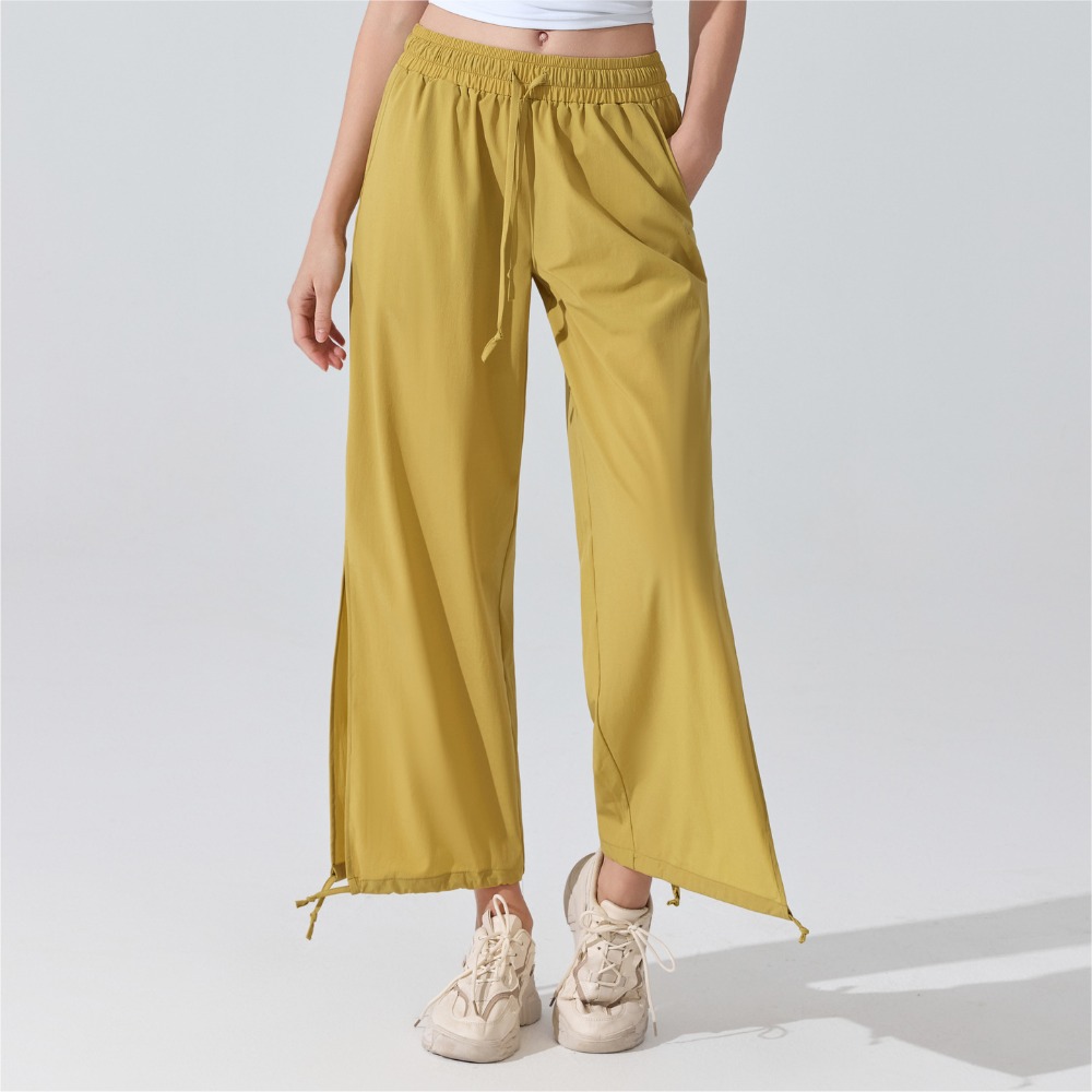 ハイウエストワイドレッグパンツ レディース - ルーズフィッ - Pilates Yoga Legging のレビューと価格