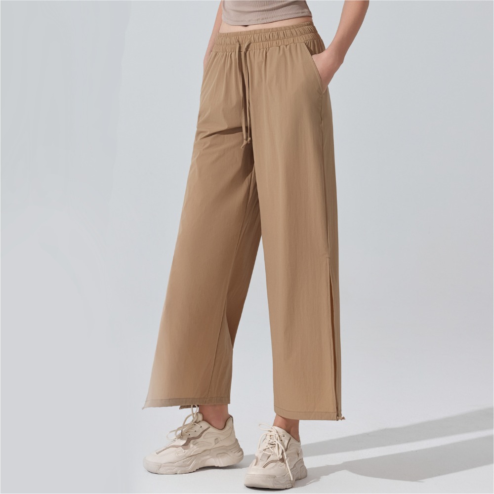 ハイウエストワイドレッグパンツ レディース - ルーズフィッ - Pilates Yoga Legging のレビューと価格