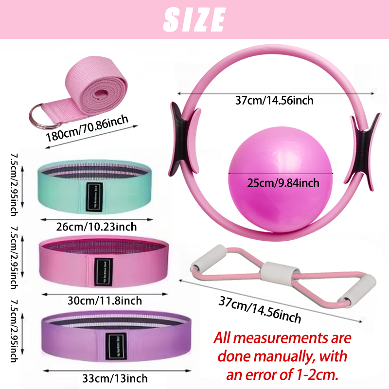 新しいピラティスボールとリングセットピラティスフィットネスリ - Pilates Ball Mini のレビューと価格