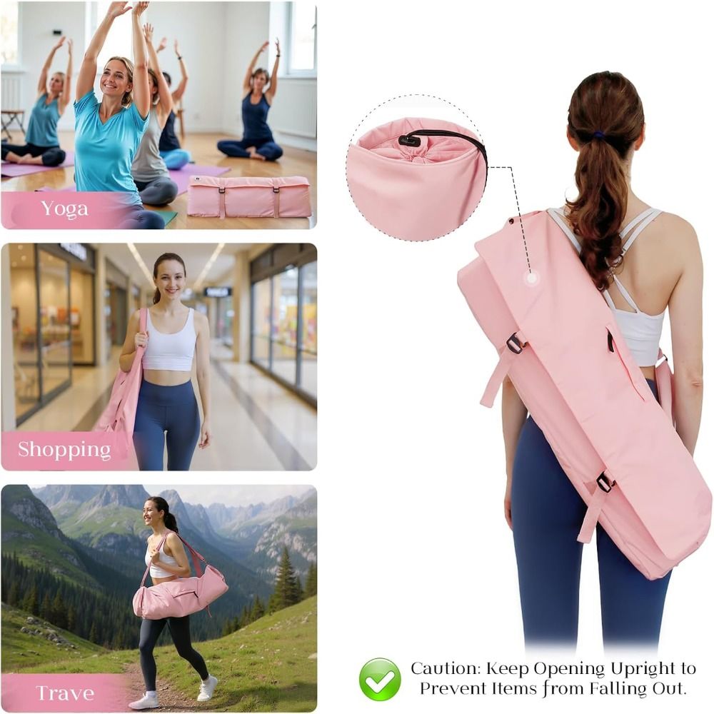 新デザイン防水ヨガマットバッグ、調節可能なショルダーストラッ - Yoga Mat Bag Carrier のレビューと価格