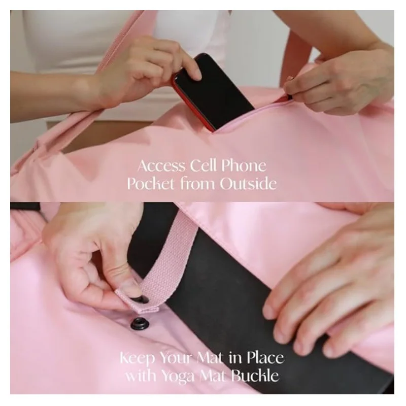 ヨガマットバッグ、ウォーターボトルポケットとウェットボトムコ - Yoga Mat Bag Carrier のレビューと価格
