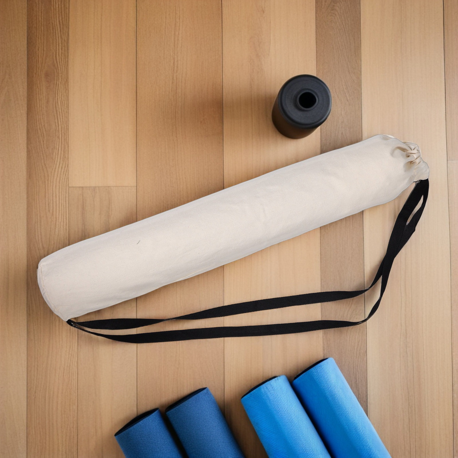 大容量ヨガマットキャリアバッグ 拡張円筒形巾着開閉式 スタイ - Yoga Mat Bag Carrier のレビューと価格
