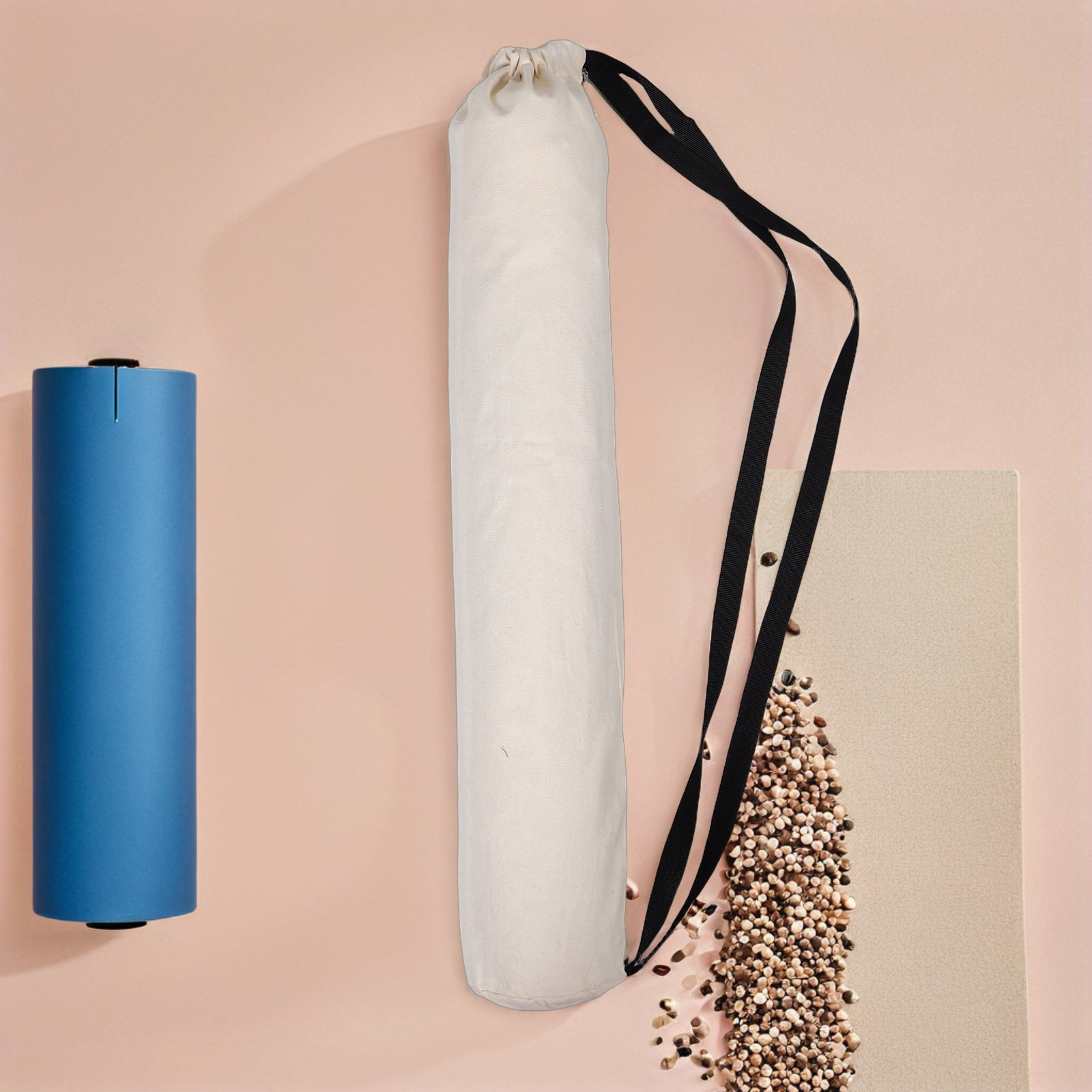 大容量ヨガマットキャリアバッグ 拡張円筒形巾着開閉式 スタイ - Yoga Mat Bag Carrier のレビューと価格