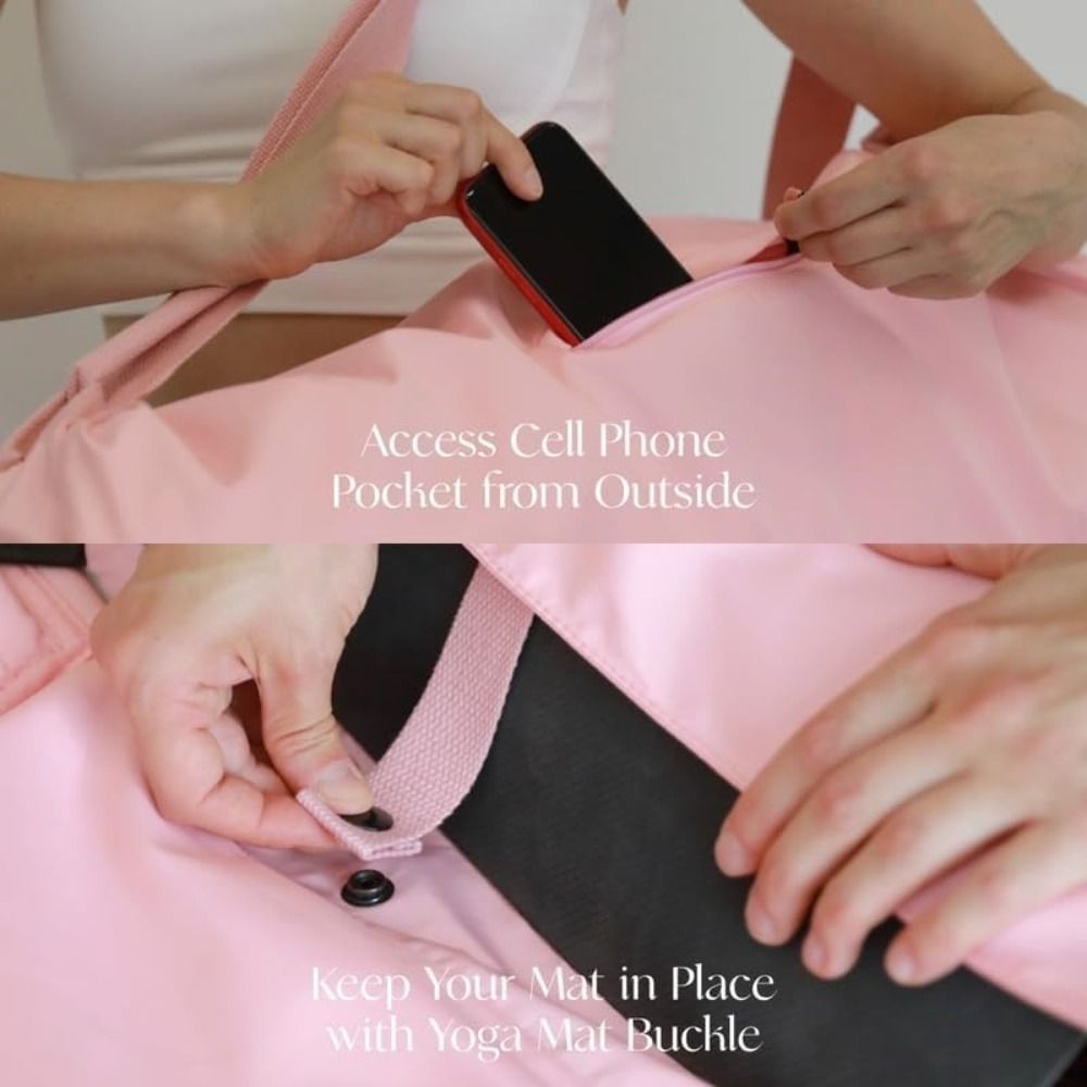 洗える防水ヨガマットバッグ、調節可能なショルダーストラップ付 - Yoga Mat Bag Carrier のレビューと価格
