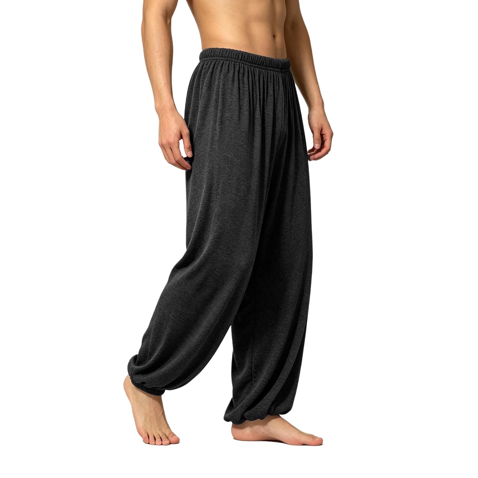 男性用吸湿発散性ヨガパンツ、伸縮性ウエストバンド、スポーツ、 - Pilates Yoga And Tai Chi のレビューと価格