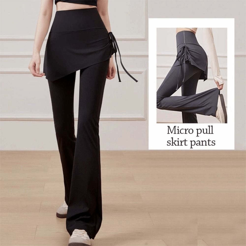 ハイウエストヨガパンツ フェイクツーピース フィットネスワー - Pilates Yoga Legging のレビューと価格