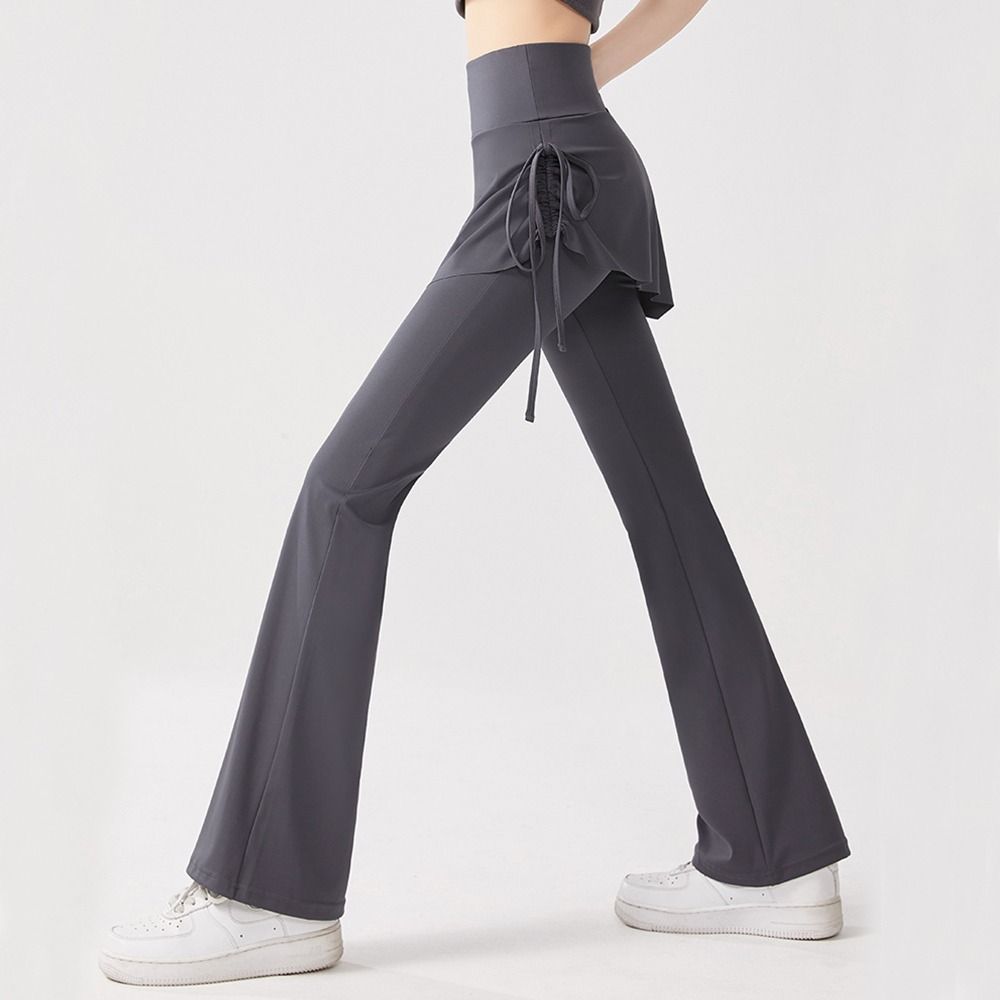 ハイウエストヨガパンツ フェイクツーピース フィットネスワー - Pilates Yoga Legging のレビューと価格