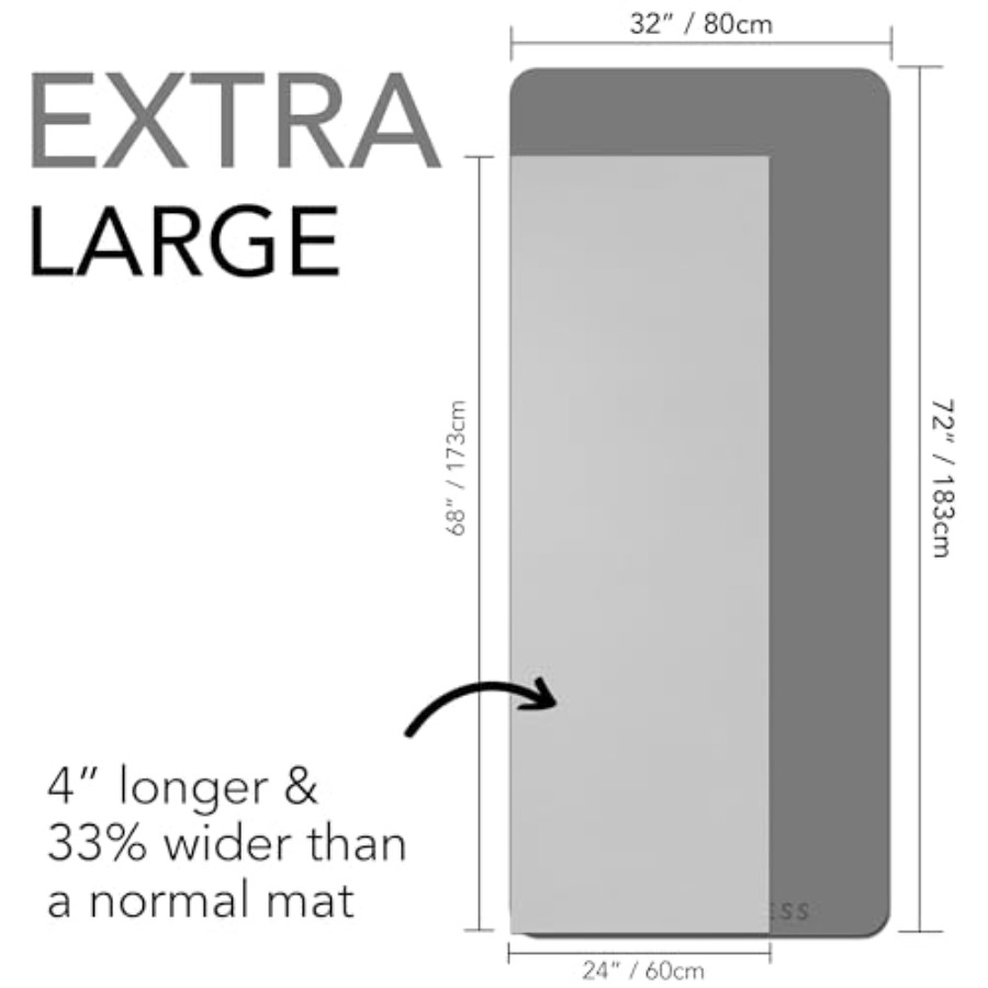 大型エクササイズマット 超厚10mm TPEワークアウトマッ - Pilates Yoga Mat Thickness のレビューと価格
