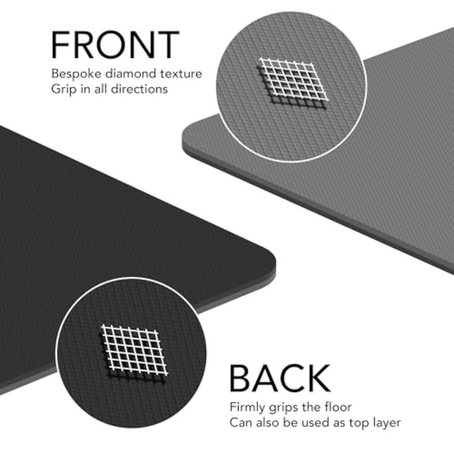 大型エクササイズマット 超厚10mm TPEワークアウトマッ - Pilates Yoga Mat Thickness のレビューと価格