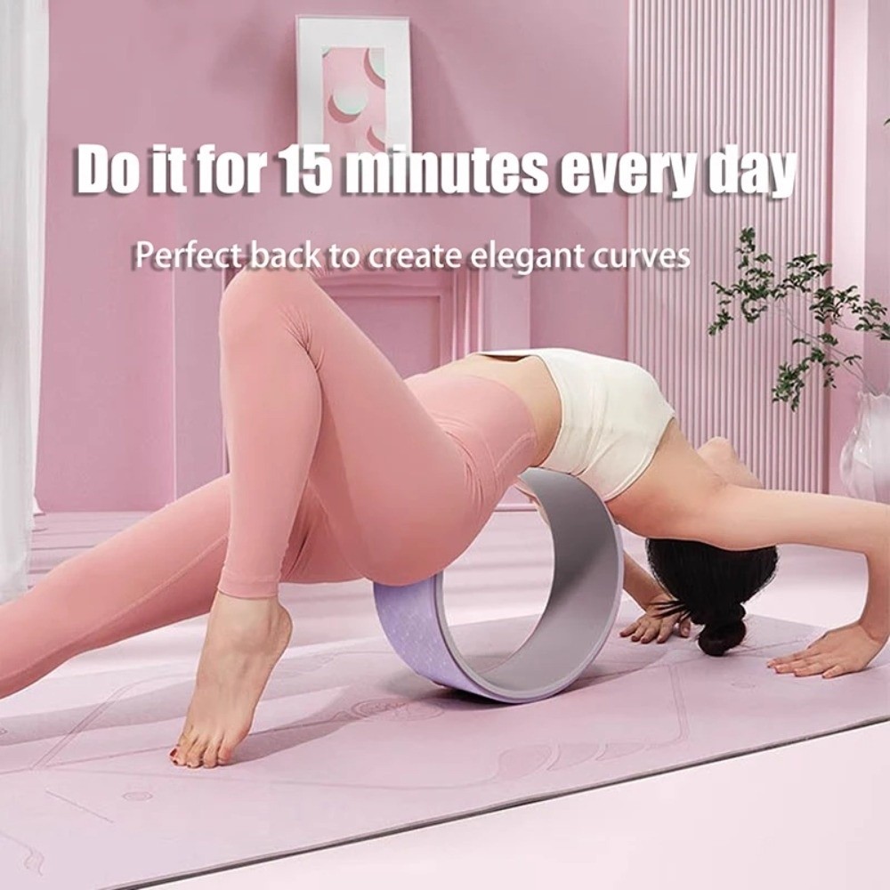 筋肉マッサージヨガホイール多機能ウエストトレーニングバックト - Pilates Yoga Ring のレビューと価格