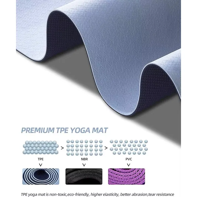 快適スリップTPEピラティス マット 環境に優しいカスタムプ - Pilates Yoga Mat Thickness のレビューと価格
