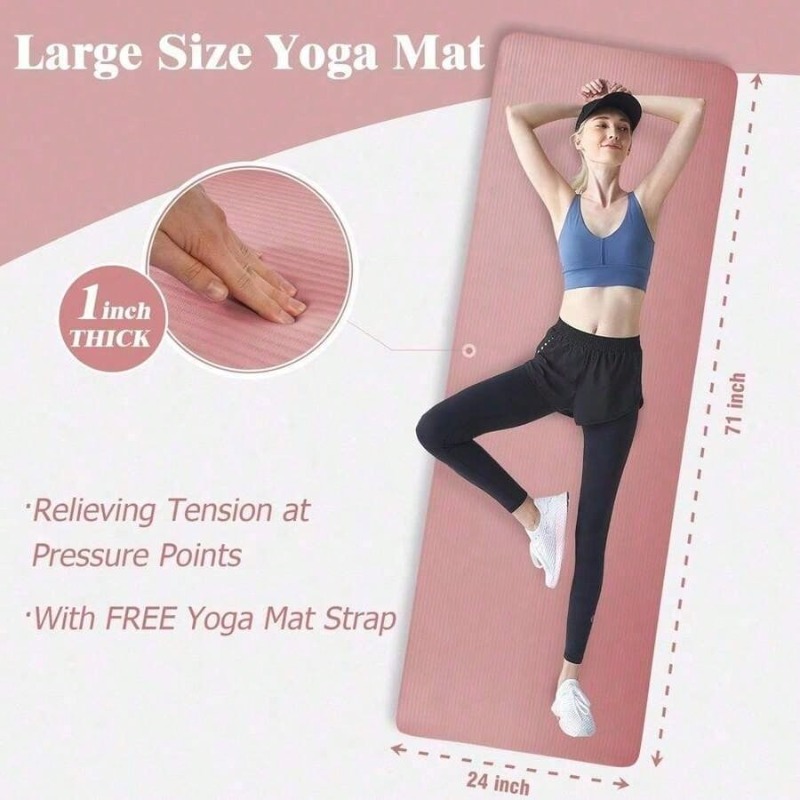 ヨガマット バランスフロムヨガマット 1インチの極厚高密度エ - Pilates Yoga Mat Thickness のレビューと価格