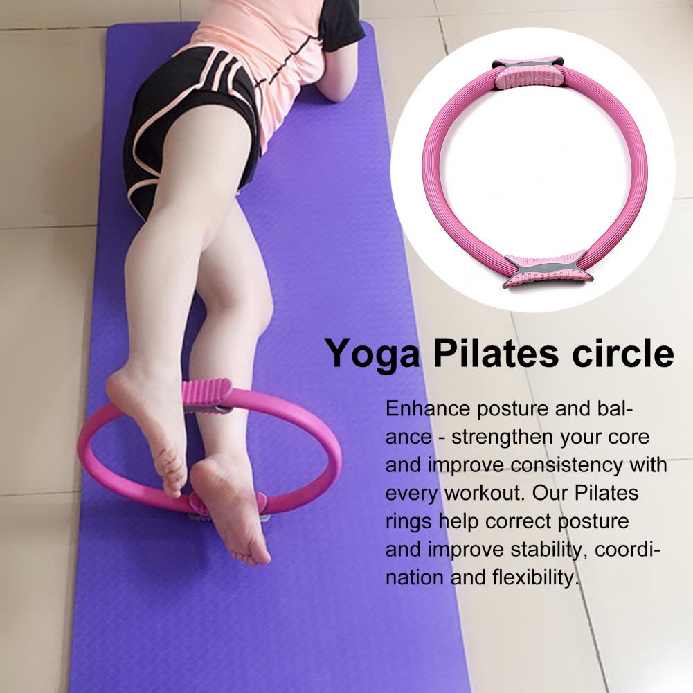 弾性ピラティスリング ノンスリップグリップ 女性用ピラティス - Pilates Yoga Ring のレビューと価格