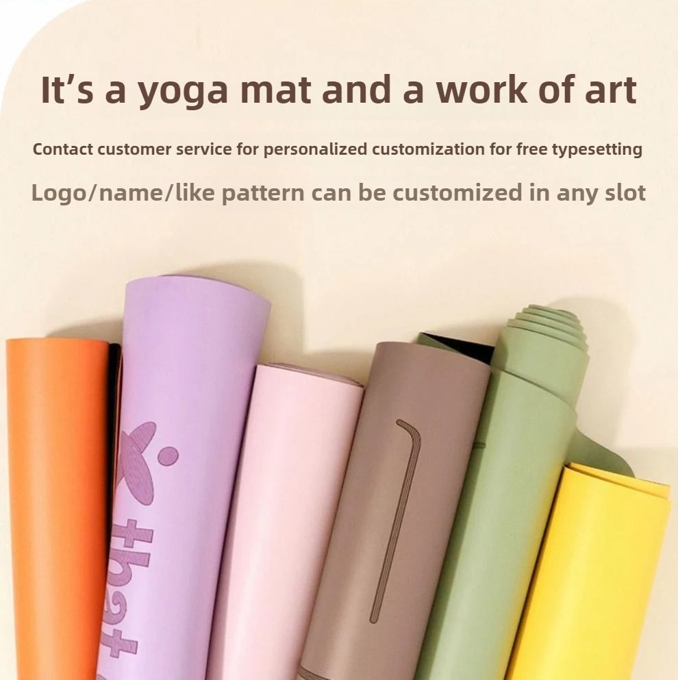 ノンスリップヨガマットピュアカラーラバー - 女性フィットネ - Pilates Yoga Mat Thickness のレビューと価格