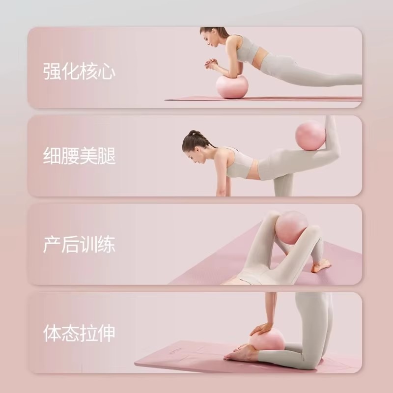 女性ジムヨガフィットネスボール肥厚タイプ防爆直径25センチメ - Pilates Ball Mini のレビューと価格