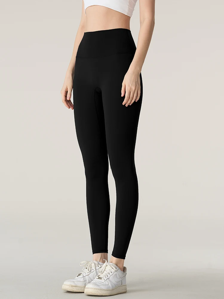 ソリッドカラーの女性用ハイウエストヨガパンツ、ぎこちないライ - Pilates Yoga Legging のレビューと価格