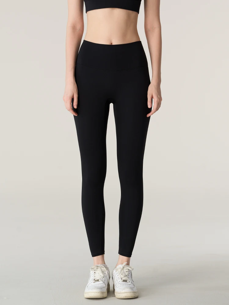 ソリッドカラーの女性用ハイウエストヨガパンツ、ぎこちないライ - Pilates Yoga Legging のレビューと価格