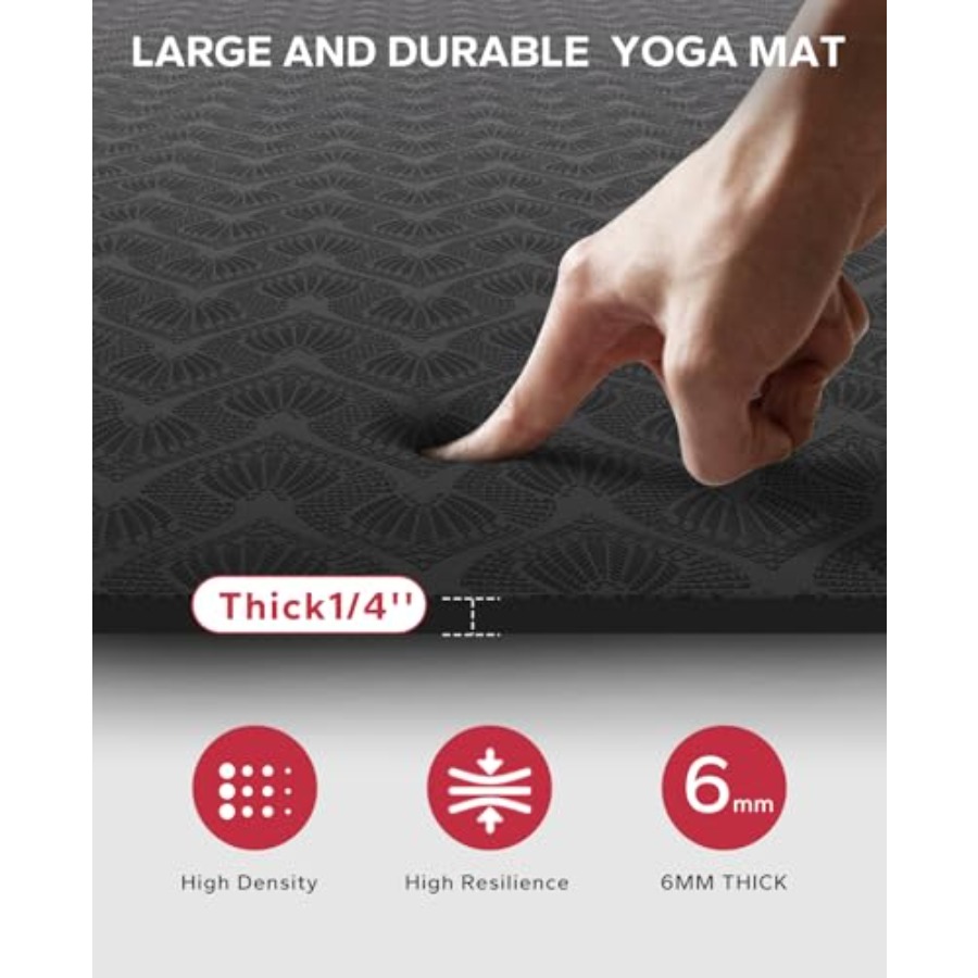 家庭でのワークアウト、ヨガ、ピラティス、ストレッチ、カーディ - Pilates Yoga Mat Thickness のレビューと価格
